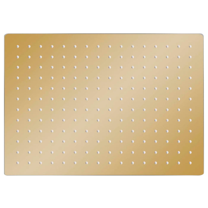 Cap duș ploaie dreptunghiular, auriu, 40x30 cm, oțel inoxidabil - WALTI WALTI