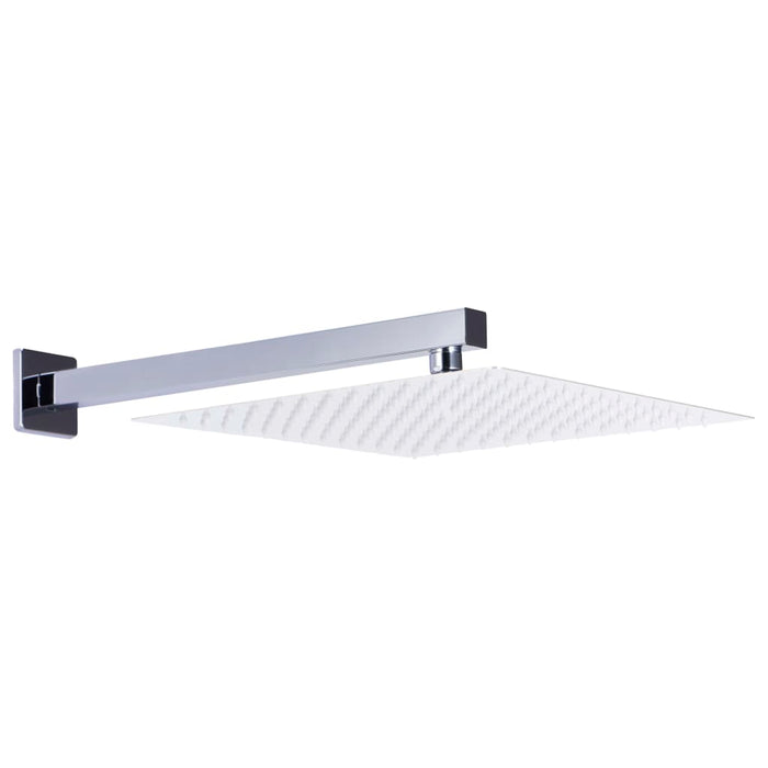 Braț suport duș, pătrat, argintiu, 30 cm, oțel inoxidabil 201 - WALTI WALTI