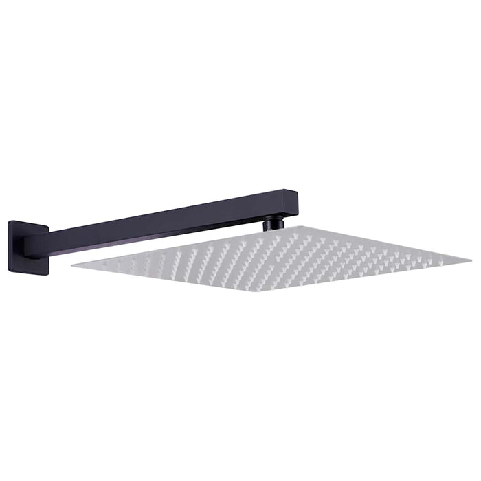 Braț suport de duș, pătrat, negru, 40 cm, oțel inoxidabil 201 - WALTI WALTI