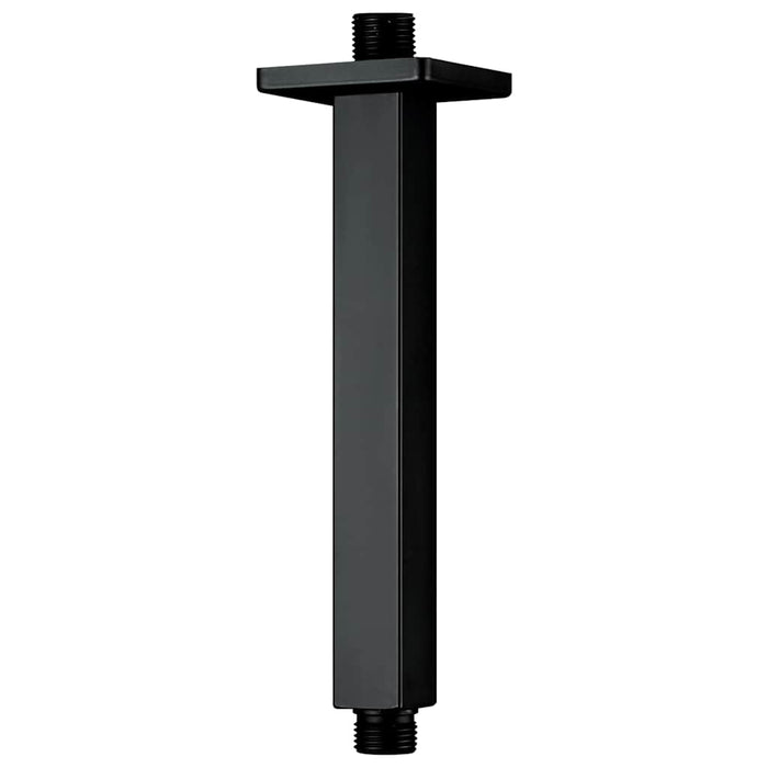Braț suport de duș, negru, 20 cm, oțel inoxidabil 201, pătrat WALTI
