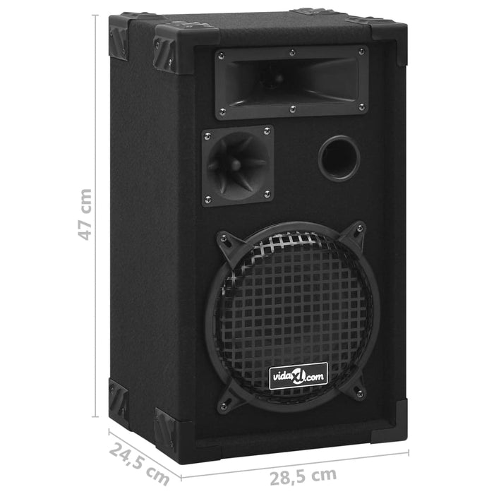 Boxe Hifi pasive de scenă profesionale, 2 buc., negru, 800 W - WALTI WALTI