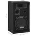 Boxe Hifi pasive de scenă profesionale, 2 buc., negru, 800 W - WALTI WALTI