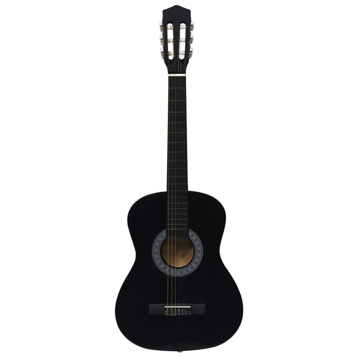 Chitară clasică pentru începători, cu husă, negru, 3/4 36" - WALTI WALTI