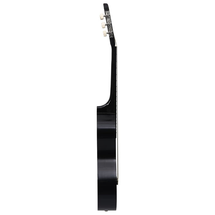 Chitară clasică pentru începători, cu husă, negru, 3/4 36" - WALTI WALTI
