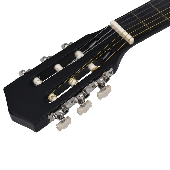 Chitară clasică pentru începători, cu husă, negru, 3/4 36" - WALTI WALTI