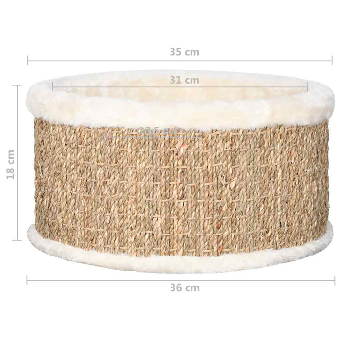Coș rotund pentru pisici, 36 cm, iarbă de mare - WALTI WALTI