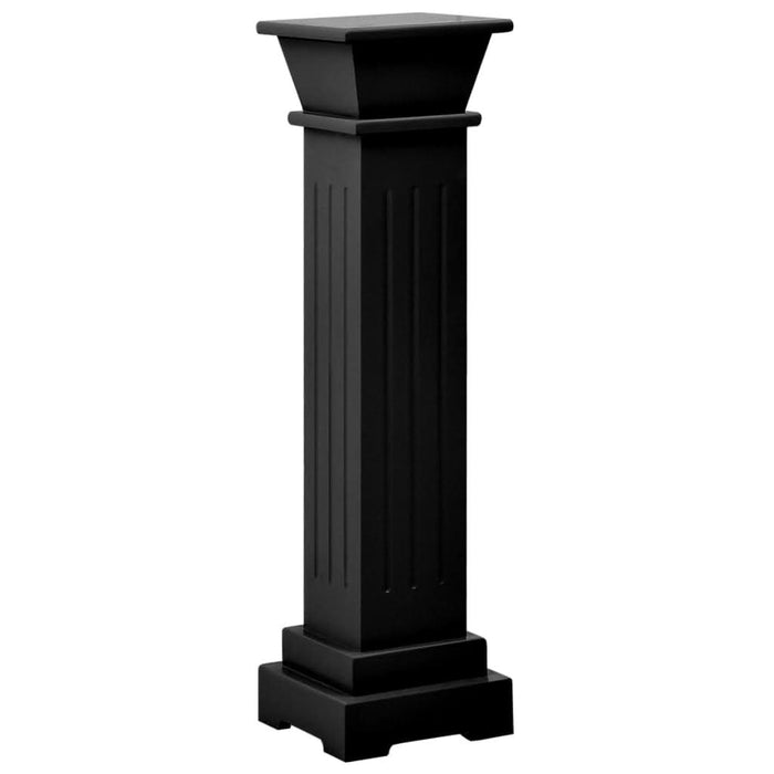 Suport plante clasic formă stâlp pătrat negru 17x17x66 cm MDF - WALTI WALTI