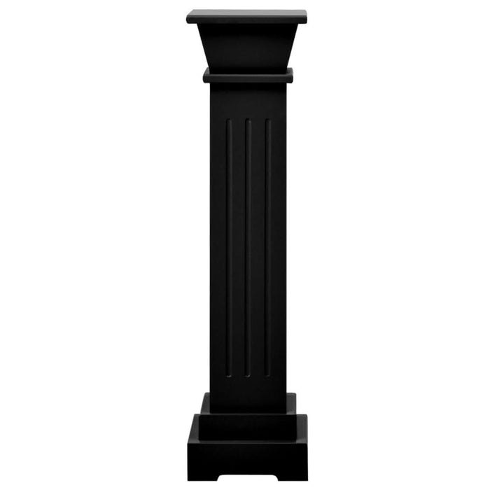 Suport plante clasic formă stâlp pătrat negru 17x17x66 cm MDF - WALTI WALTI