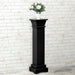 Suport plante clasic formă stâlp pătrat negru 17x17x66 cm MDF - WALTI WALTI