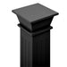 Suport plante clasic formă stâlp pătrat negru 17x17x66 cm MDF - WALTI WALTI