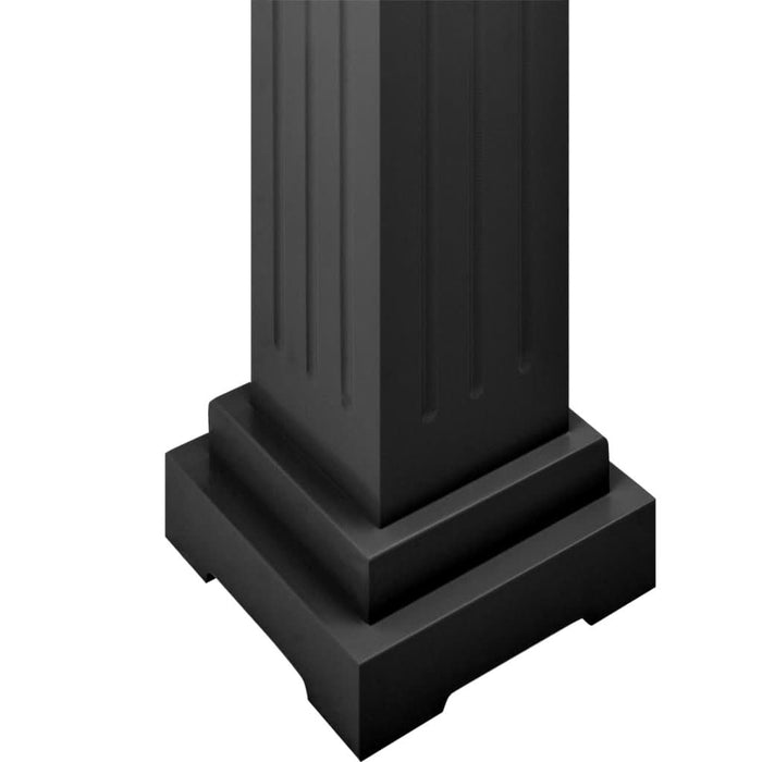 Suport plante clasic formă stâlp pătrat negru 17x17x66 cm MDF - WALTI WALTI