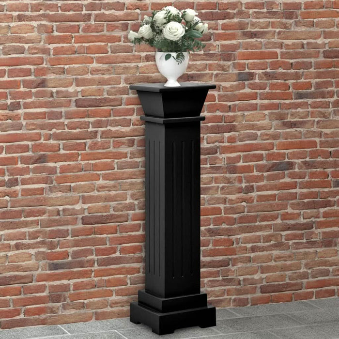 Suport plante clasic formă stâlp pătrat negru 17x17x66 cm MDF - WALTI WALTI