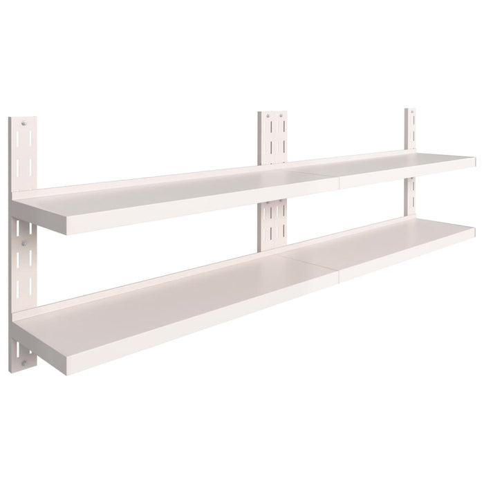 Rafturi suspendate 2 niveluri 2 buc. 240x30 cm oțel inoxidabil - WALTI WALTI
