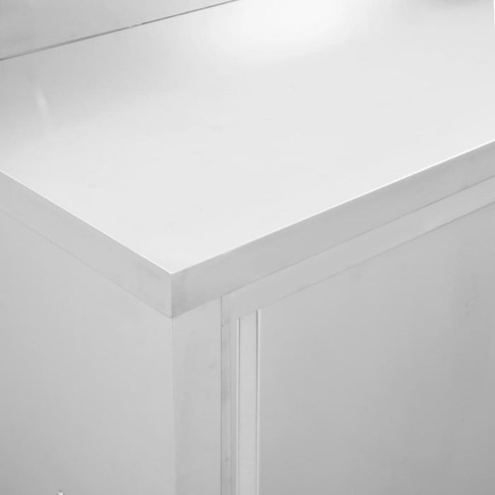 Mese lucru uși glisante 2 buc 240x50x(95-97) cm oțel inoxidabil - WALTI WALTI