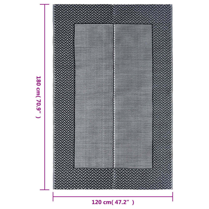 Covor de exterior, ARAKIL gri, 120x180 cm, PP - WALTI WALTI