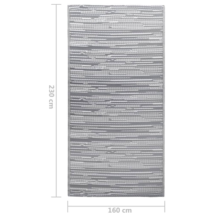 Covor de exterior, ARAKIL gri, 160x230 cm, PP - WALTI WALTI