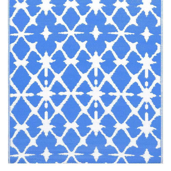 Covor de exterior, ARAKIL albastru/alb, 160x230 cm, PP WALTI