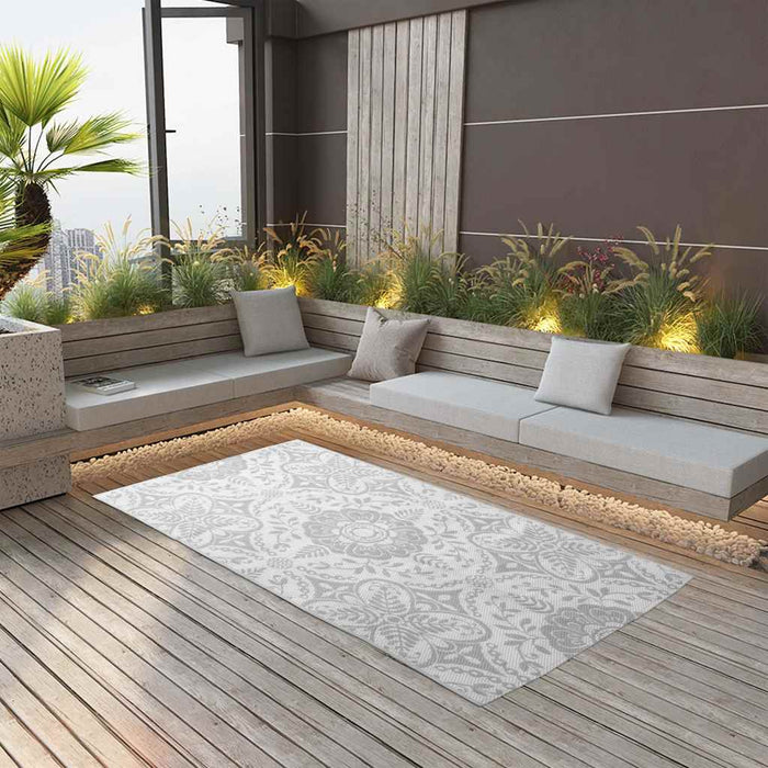 Covor de exterior, ARAKIL gri deschis, 160x230 cm, PP - WALTI WALTI