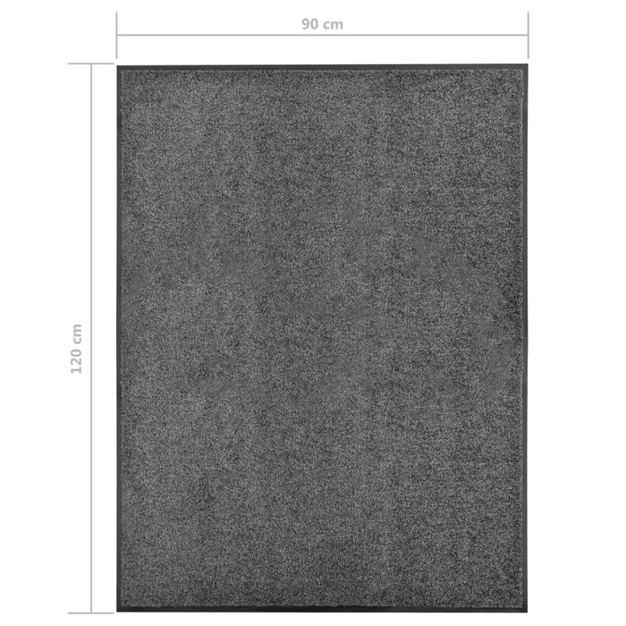Covoraș de ușă lavabil, antracit, 90 x 120 cm - WALTI WALTI