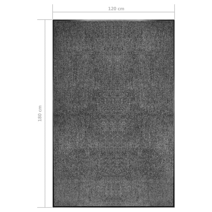 Covoraș de ușă lavabil, antracit, 120 x 180 cm - WALTI WALTI
