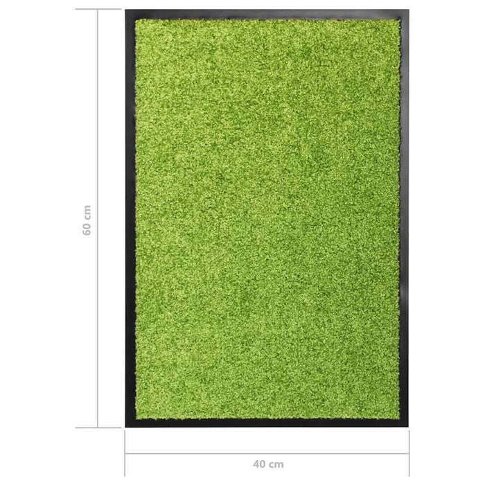 Covoraș de ușă lavabil, verde, 40 x 60 cm - WALTI WALTI
