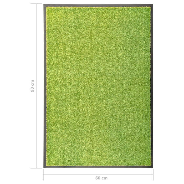 Covoraș de ușă lavabil, verde, 60 x 90 cm - WALTI WALTI