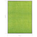Covoraș de ușă lavabil verde 90x120 cm - WALTI WALTI