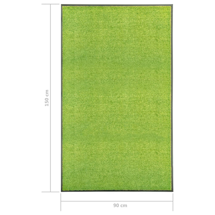 Covoraș de ușă lavabil, verde, 90 x 150 cm - WALTI WALTI