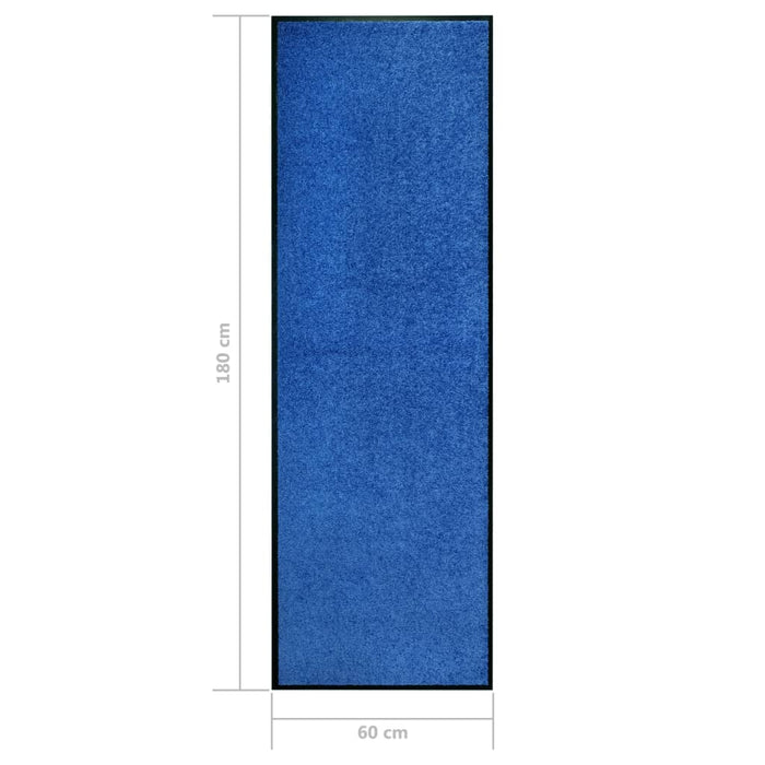 Covoraș de ușă lavabil, albastru, 60 x 180 cm - WALTI WALTI
