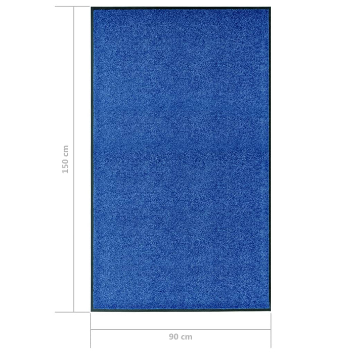 Covoraș de ușă lavabil albastru 90x150 cm - WALTI WALTI