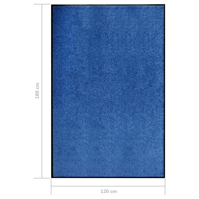 Covoraș de ușă lavabil, albastru, 120 x 180 cm - WALTI WALTI