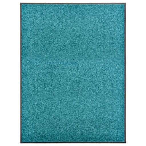 Covoraș de ușă lavabil cyan 90x120 cm - WALTI WALTI