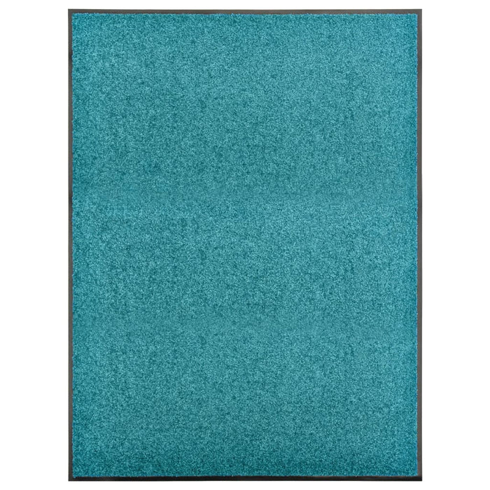 Covoraș de ușă lavabil cyan 90x120 cm - WALTI WALTI