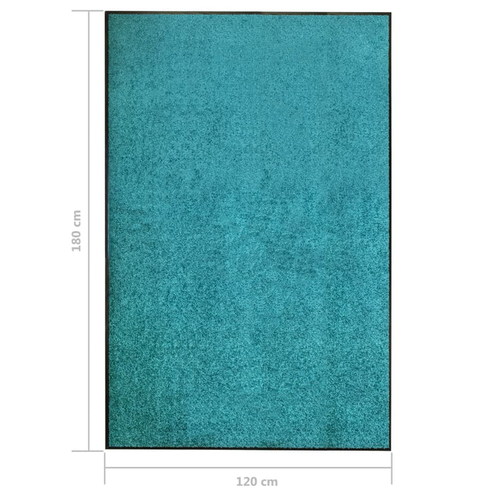 Covoraș de ușă lavabil, cyan, 120 x 180 cm - WALTI WALTI