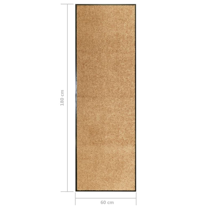 Covoraș de ușă lavabil, crem, 60 x 180 cm - WALTI WALTI