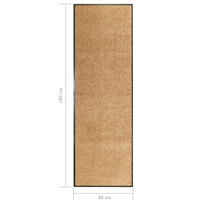 Covoraș de ușă lavabil, crem, 60 x 180 cm - WALTI WALTI