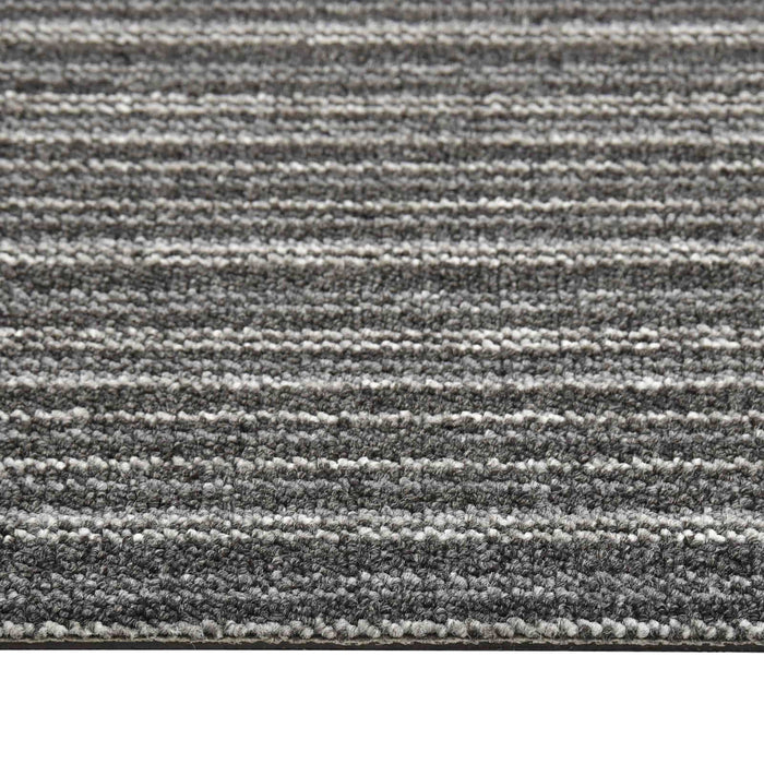Covor 20 pcs Anthracit în dungi 50 x 50 cm 100% polipropilenă - WALTI WALTI
