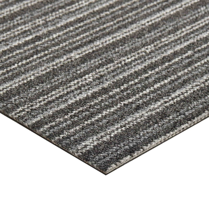 Covor 20 pcs Anthracit în dungi 50 x 50 cm 100% polipropilenă - WALTI WALTI