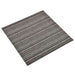 Covor 20 pcs Anthracit în dungi 50 x 50 cm 100% polipropilenă - WALTI WALTI