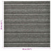 Covor 20 pcs Anthracit în dungi 50 x 50 cm 100% polipropilenă - WALTI WALTI