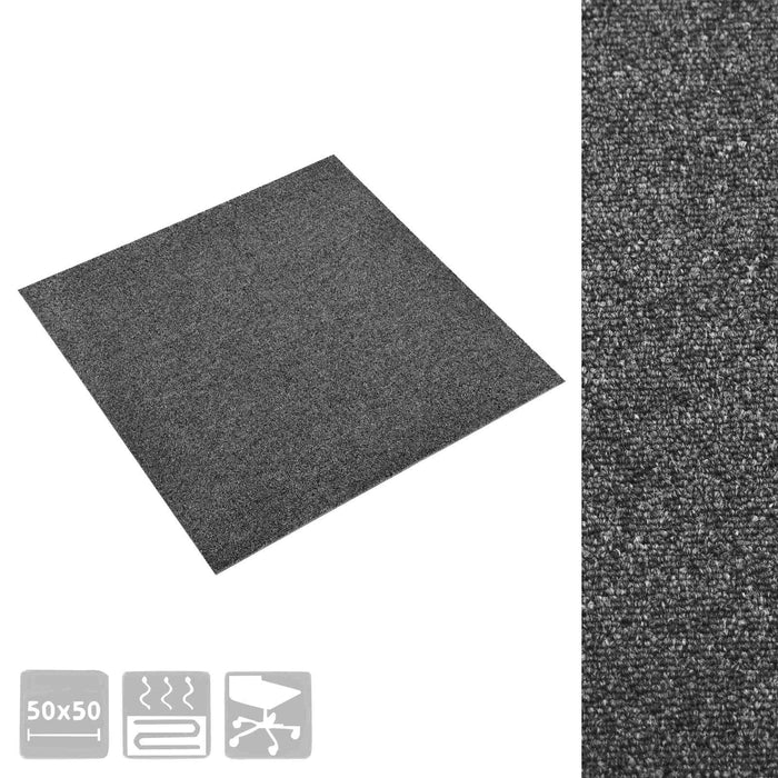 Covor 20 pcs Antracit 50 x 50 cm 100% polipropilenă - WALTI WALTI