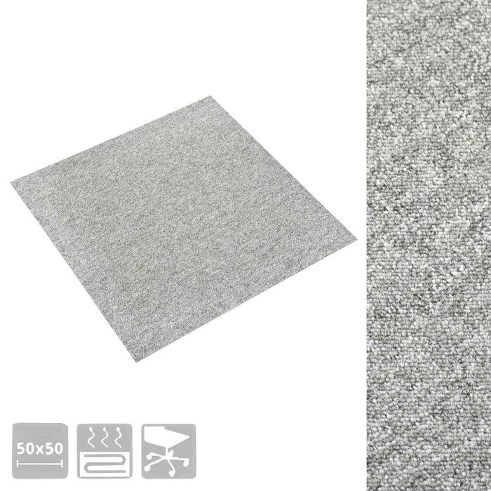 Covor 20 pcs Gri deschis 50 x 50 cm 100% polipropilenă - WALTI WALTI
