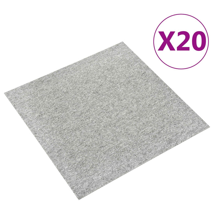 Covor 20 pcs Gri deschis 50 x 50 cm 100% polipropilenă - WALTI WALTI