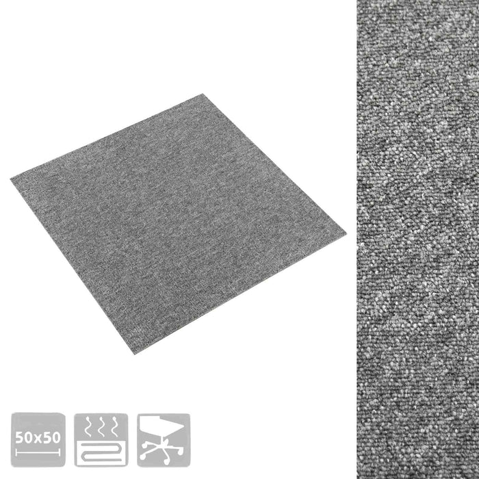 Covor 20 pcs Gri 50 x 50 cm 100% polipropilenă - WALTI WALTI