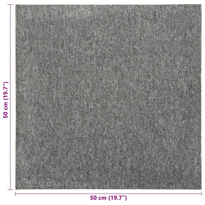 Covor 20 pcs Gri 50 x 50 cm 100% polipropilenă - WALTI WALTI