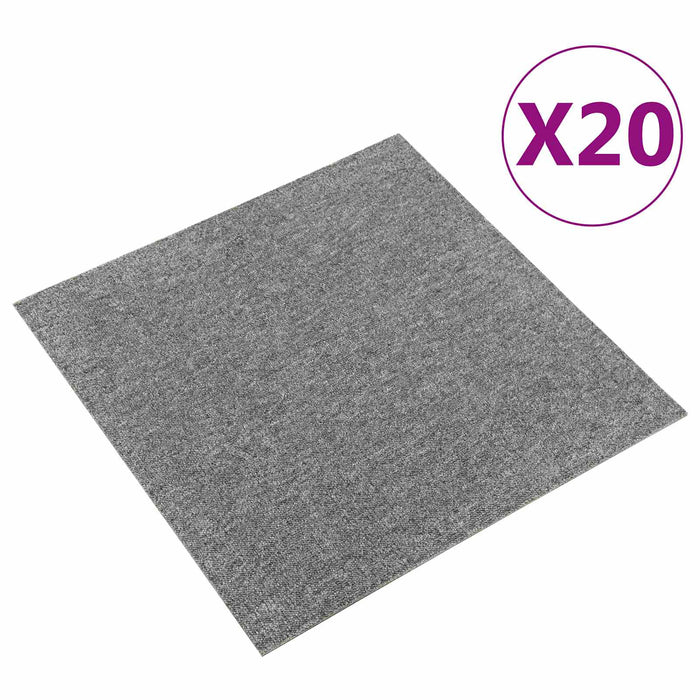 Covor 20 pcs Gri 50 x 50 cm 100% polipropilenă - WALTI WALTI