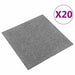 Covor 20 pcs Gri 50 x 50 cm 100% polipropilenă - WALTI WALTI