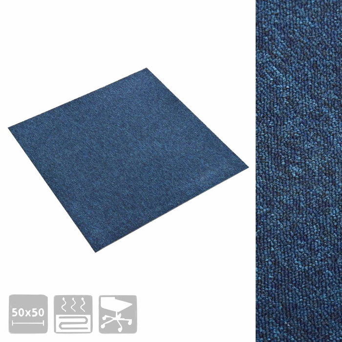 Covor 20 pcs Albastru închis 50 x 50 cm 100% polipropilenă - WALTI WALTI