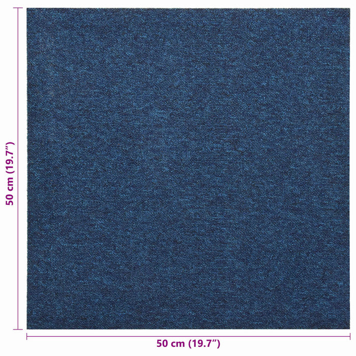 Covor 20 pcs Albastru închis 50 x 50 cm 100% polipropilenă - WALTI WALTI