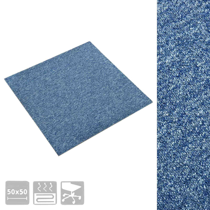 Covor 20 pcs albastru 50 x 50 cm 100% polipropilenă - WALTI WALTI